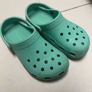 Ladies teal crocs size 7